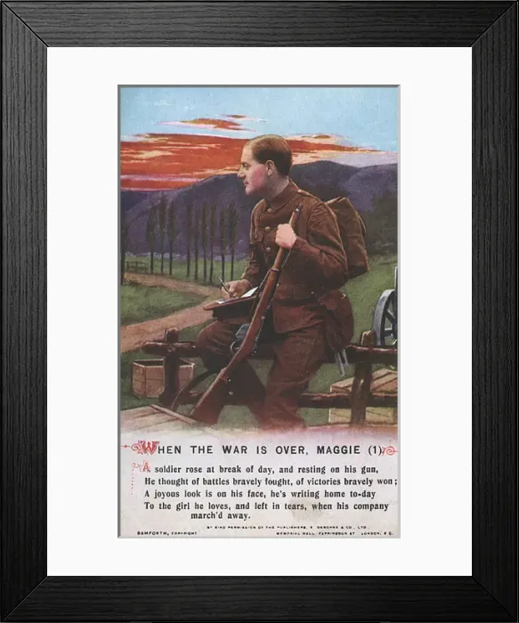 Framed Print : When the War is Over, Maggie (1) WW1 Framed Print : When the War is Over, Maggie (1) WW1