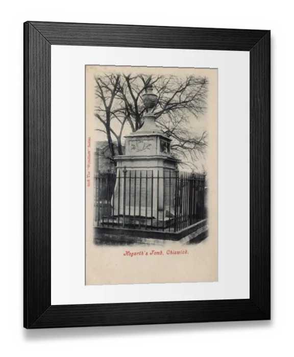 Framed Print : Tomb - English artist and engraver William Hogarth, Chiswick Framed Print : Tomb - English artist and engraver William Hogarth, Chiswick