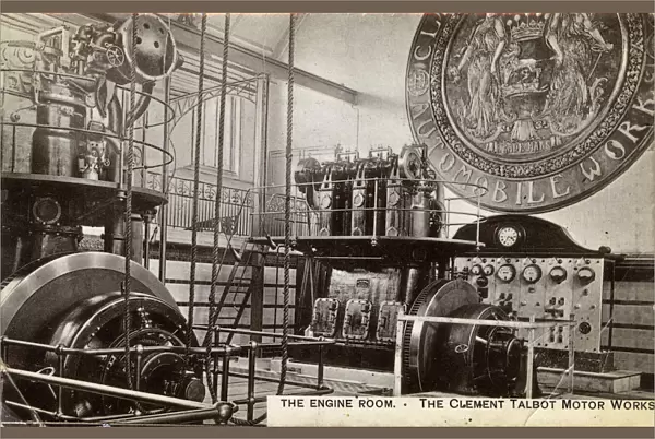 The Engine Room at the Clement-Talbot Motor Works, London