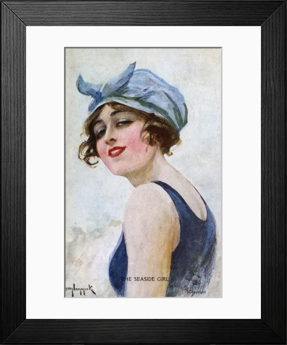 Framed Print : The Seaside Girl Framed Print : The Seaside Girl