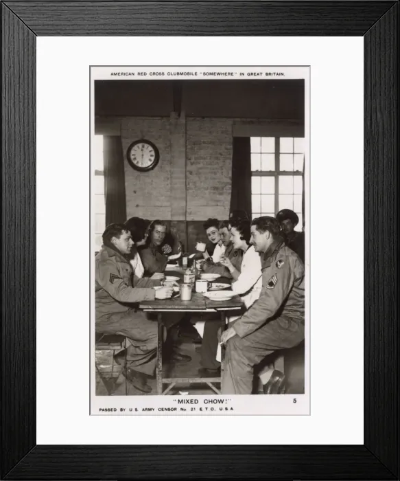 Framed Print : WW2 - American Red Cross Clubmobile - UK Framed Print : WW2 - American Red Cross Clubmobile - UK