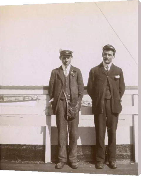 Two pier attendants, Southwold, Suffolk