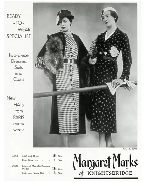 Advert for Margaret Marks of Knightsbridge 1933