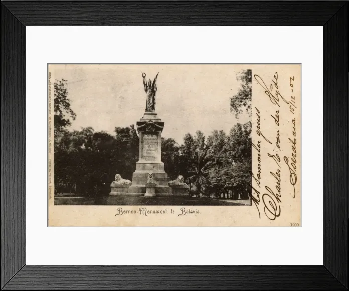 Framed Print : Borneo Monument, Batavia (Jakarta), Java, Indonesia Framed Print : Borneo Monument, Batavia (Jakarta), Java, Indonesia