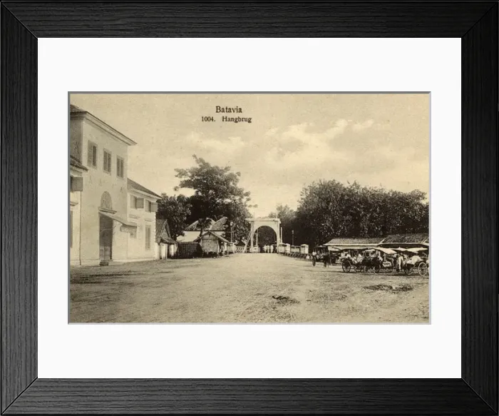Framed Print : Suspension bridge, Batavia (Jakarta), Java, Indonesia Framed Print : Suspension bridge, Batavia (Jakarta), Java, Indonesia