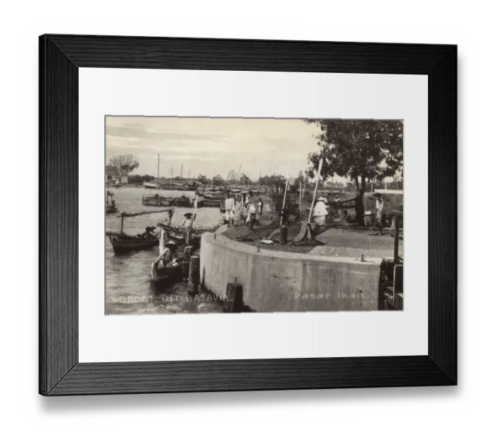 Framed Print : Fish market, Batavia (Jakarta), Java, Indonesia Framed Print : Fish market, Batavia (Jakarta), Java, Indonesia