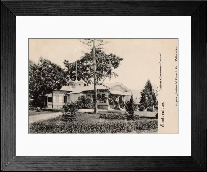 Framed Print : Governor Generals residence, Sindanglaya, Java, Indonesia Framed Print : Governor Generals residence, Sindanglaya, Java, Indonesia