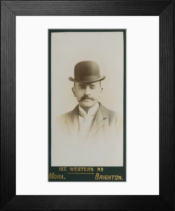 Framed Print : Edwardian man in studio photo Framed Print : Edwardian man in studio photo