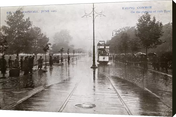 Record rainfall, Ealing Common, West London