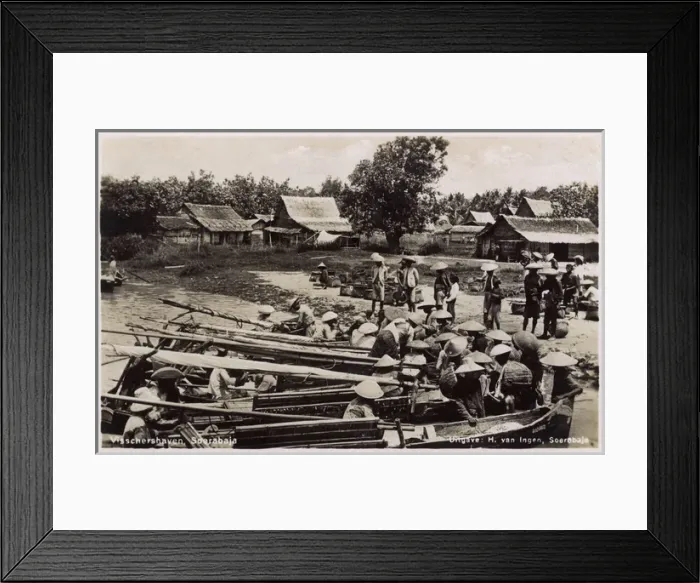 Framed Print : Fishing boats in Surabaya, East Java, Indonesia Framed Print : Fishing boats in Surabaya, East Java, Indonesia