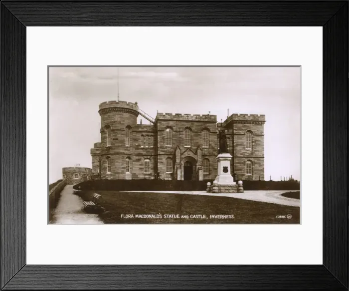 Framed Print : Flora MacDonalds statue & Castle, Inverness, Scotland Framed Print : Flora MacDonalds statue & Castle, Inverness, Scotland