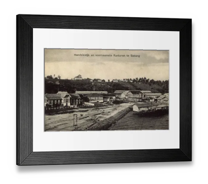 Framed Print : Dockside offices, Sabang, Sumatra, Indonesia Framed Print : Dockside offices, Sabang, Sumatra, Indonesia
