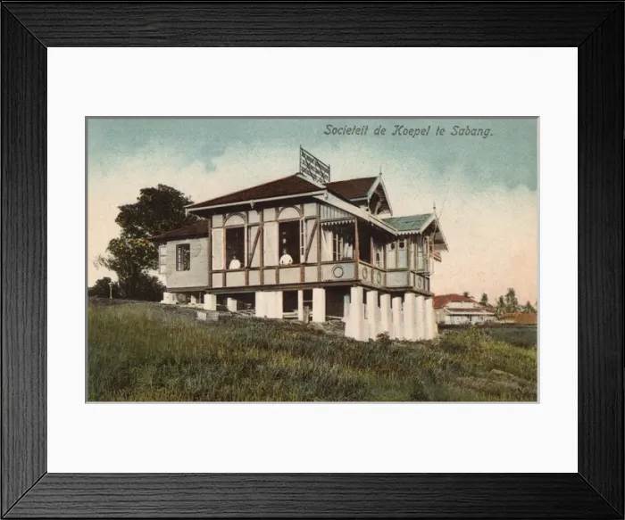 Framed Print : De Koepel Society building, Sabang, Sumatra, Indonesia Framed Print : De Koepel Society building, Sabang, Sumatra, Indonesia