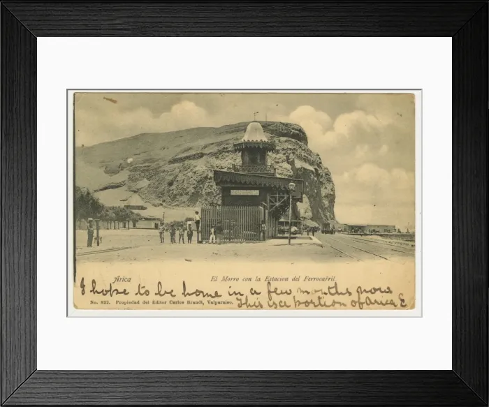Framed Print : El Morro and railway station, Arica, Chile, South America Framed Print : El Morro and railway station, Arica, Chile, South America