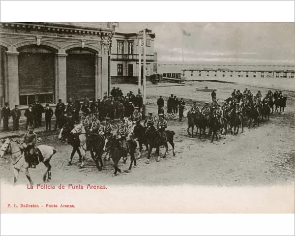 Police force, Punta Arenas, Magallanes, Chile, South America