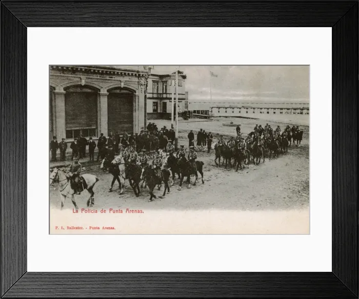 Framed Print : Police force, Punta Arenas, Magallanes, Chile, South America Framed Print : Police force, Punta Arenas, Magallanes, Chile, South America