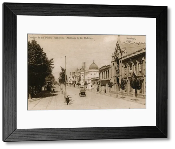 Framed Print : Alameda de las Delicias, Santiago, Chile, South America Framed Print : Alameda de las Delicias, Santiago, Chile, South America