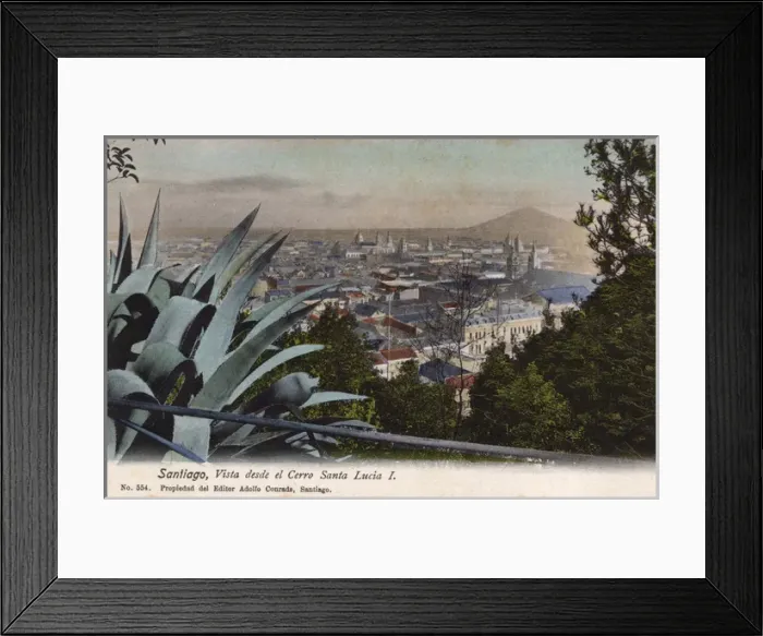 Framed Print : General view of Santiago, Chile, South America Framed Print : General view of Santiago, Chile, South America