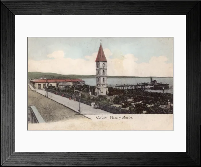 Framed Print : Coastal view, Coronel, Chile, South America Framed Print : Coastal view, Coronel, Chile, South America