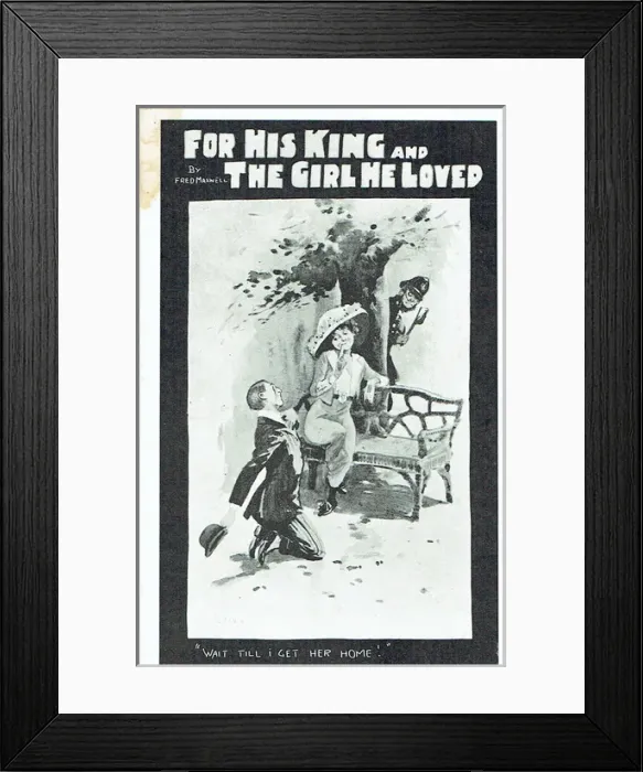 Framed Print : For His King and the Girl He Loved by Fred Maxwell Framed Print : For His King and the Girl He Loved by Fred Maxwell