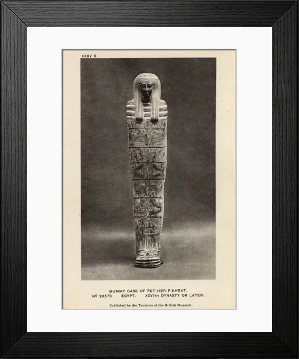 Framed Print : Egyptian Mummy in British Museum, London - Djedameniufankh Framed Print : Egyptian Mummy in British Museum, London - Djedameniufankh