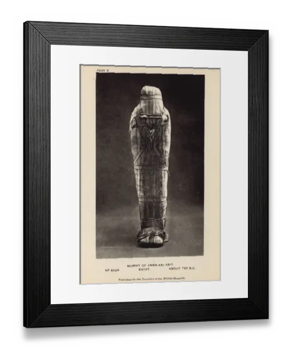 Framed Print : Egyptian Mummy in British Museum, London - Amenariarit Framed Print : Egyptian Mummy in British Museum, London - Amenariarit
