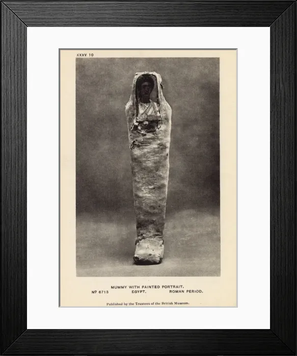 Framed Print : Egyptian Mummy in British Museum, London - Young adult man Framed Print : Egyptian Mummy in British Museum, London - Young adult man