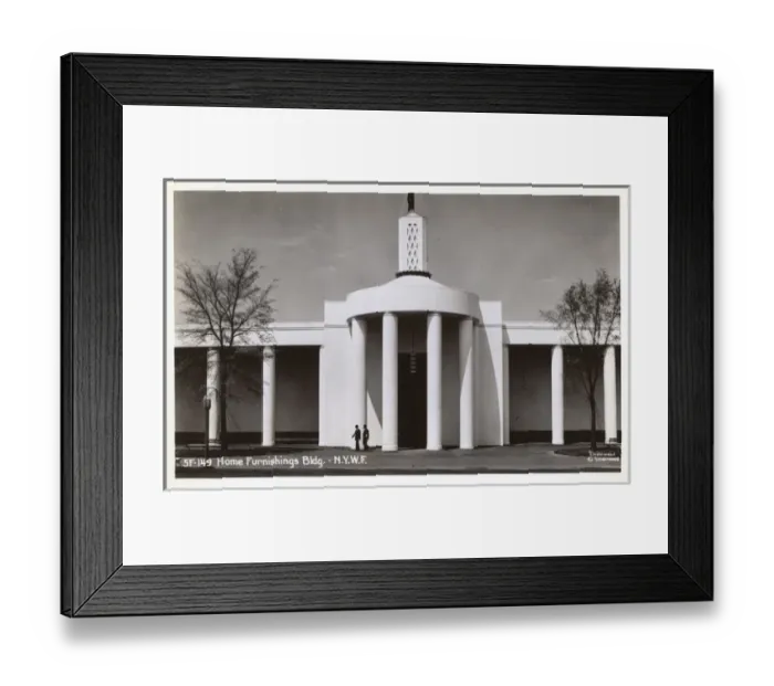 Framed Print : New York Worlds Fair - Home Furnishings Building Framed Print : New York Worlds Fair - Home Furnishings Building