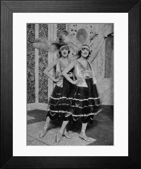 Framed Print : The Dolly Sisters in Jig Saw at the London Hippodrome (1920) Framed Print : The Dolly Sisters in Jig Saw at the London Hippodrome (1920)