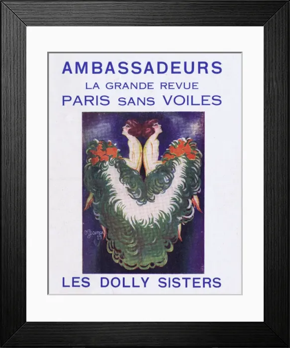 Framed Print : Cover of leaflet for Paris Sans Voiles at the Ambassadeurs T Framed Print : Cover of leaflet for Paris Sans Voiles at the Ambassadeurs T