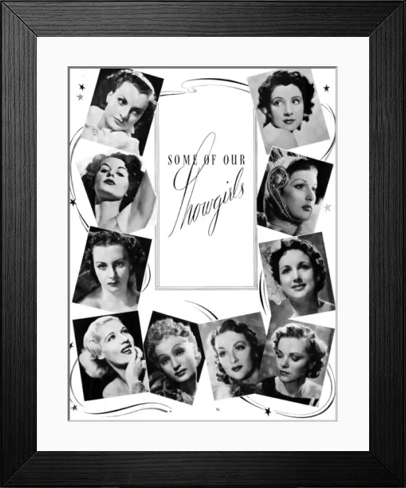 Framed Print : Some of the showgirls in Plaisirs de Paris at the London Cas Framed Print : Some of the showgirls in Plaisirs de Paris at the London Cas