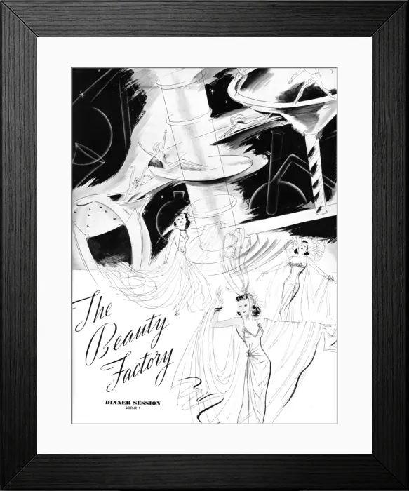 Framed Print : The scene The Beauty Factory in Plaisirs de Paris Framed Print : The scene The Beauty Factory in Plaisirs de Paris