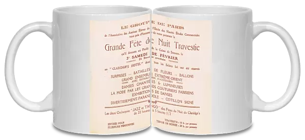 Details of Grand Fete at Claridges Hotel, Paris, 1920s