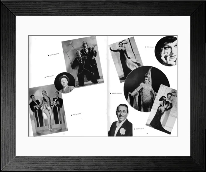 Framed Print : Performers from the dinner show Plaisirs de Paris