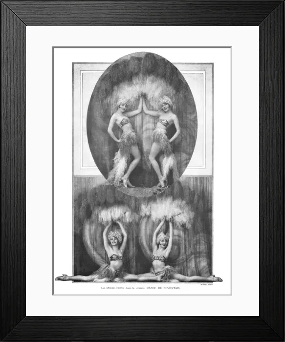 Framed Print : Dodge Sisters in La Grande Folie at the Folies Bergere, Pari Framed Print : Dodge Sisters in La Grande Folie at the Folies Bergere, Pari
