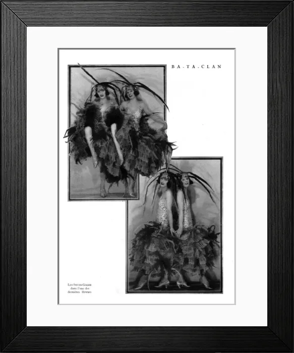 Framed Print : The Goode Sisters in a show at the Ba-ta-Clan, 1925 Framed Print : The Goode Sisters in a show at the Ba-ta-Clan, 1925