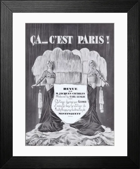 Framed Print : Souvenir brochure for the show Ca C est Paris at the Moulin Framed Print : Souvenir brochure for the show Ca C est Paris at the Moulin
