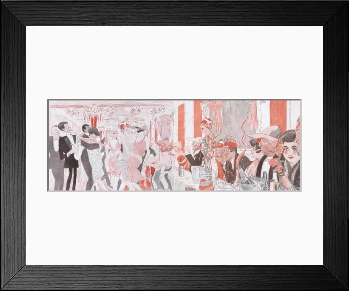 Framed Print : A sketch of the interior of Le Savoy night-spot in Paris, 19 Framed Print : A sketch of the interior of Le Savoy night-spot in Paris, 19