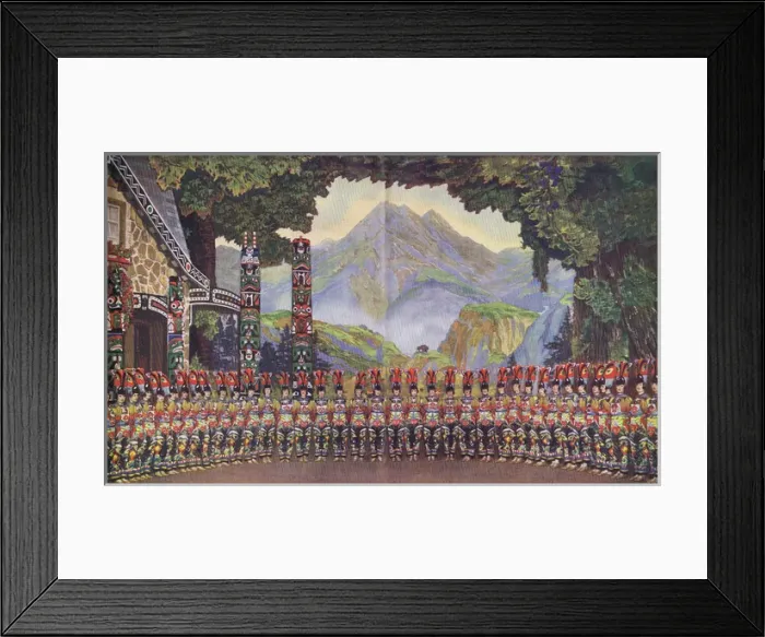 Framed Print : A scene from Rose Marie staged at the Theatre Mogador, Paris Framed Print : A scene from Rose Marie staged at the Theatre Mogador, Paris