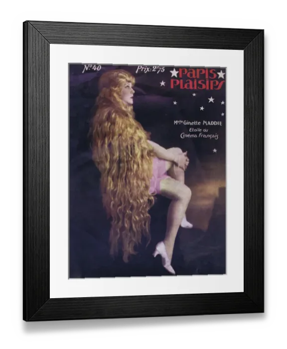 Framed Print : Cover of Paris Plaisirs number 40, October 1925 Framed Print : Cover of Paris Plaisirs number 40, October 1925