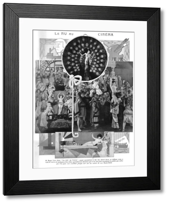 Framed Print : Scenes from the French film La Cle de Voute, 1925 Framed Print : Scenes from the French film La Cle de Voute, 1925
