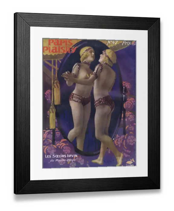 Framed Print : Cover of Paris Plaisirs number 47, May 1926 Framed Print : Cover of Paris Plaisirs number 47, May 1926