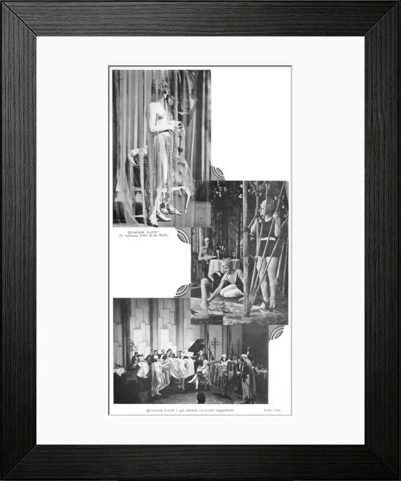 Framed Print : Scenes from the German film Quartier Latin (1929) Framed Print : Scenes from the German film Quartier Latin (1929)
