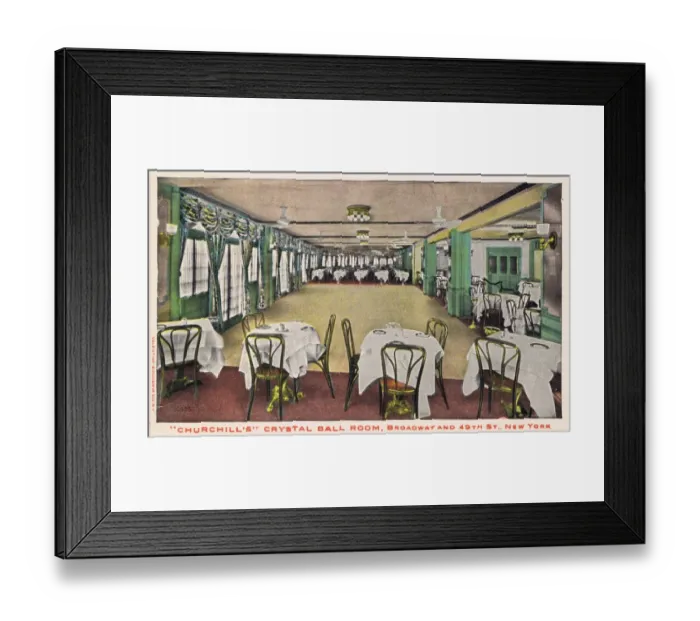 Framed Print : The interior of the Crystal Ball Room at Churchills cabaret Framed Print : The interior of the Crystal Ball Room at Churchills cabaret