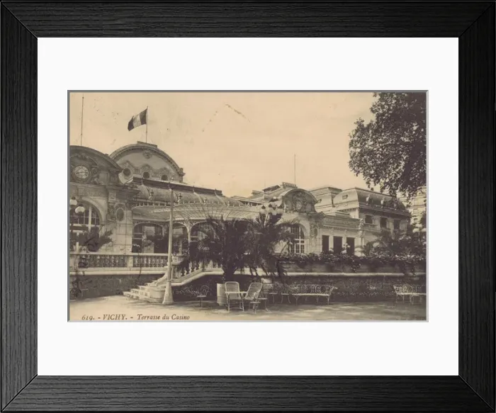 Framed Print : The terrasse of the Casino at Vichy, France Framed Print : The terrasse of the Casino at Vichy, France