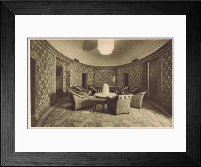 Framed Print : One of the rooms in the Turkish bath at the Lido des Champs Framed Print : One of the rooms in the Turkish bath at the Lido des Champs