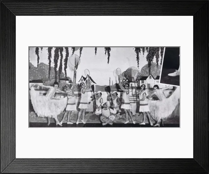 Framed Print : Rocky Twins as Dolly Sisters in Les Ailes de Paris, Casino Framed Print : Rocky Twins as Dolly Sisters in Les Ailes de Paris, Casino