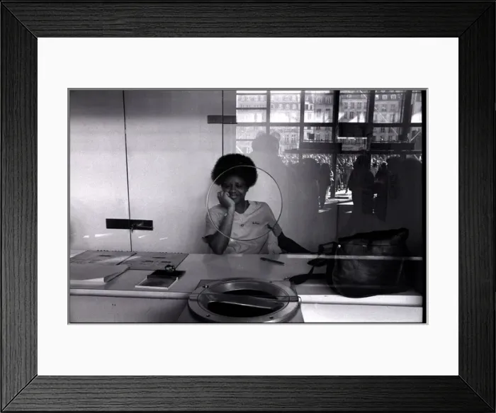 Framed Print : Cashier at the Pompidou Centre, Paris, France Framed Print : Cashier at the Pompidou Centre, Paris, France