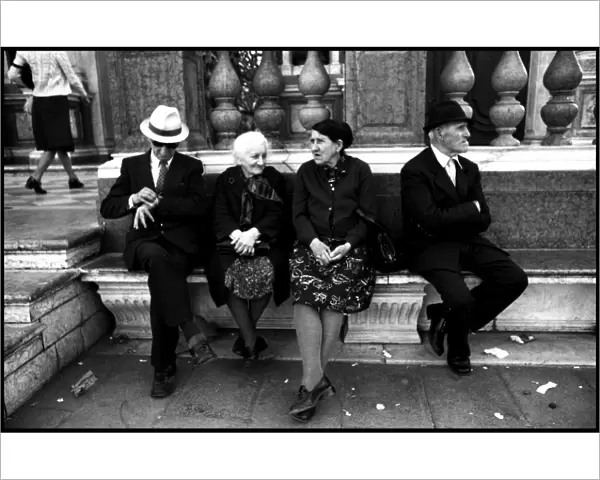 Four people, Venice, Italy