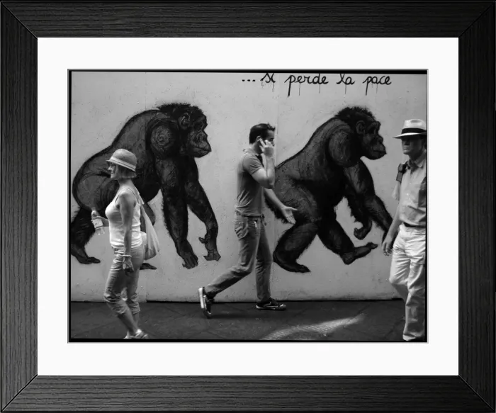 Framed Print : Pedestrians in Pisa, Italy Framed Print : Pedestrians in Pisa, Italy